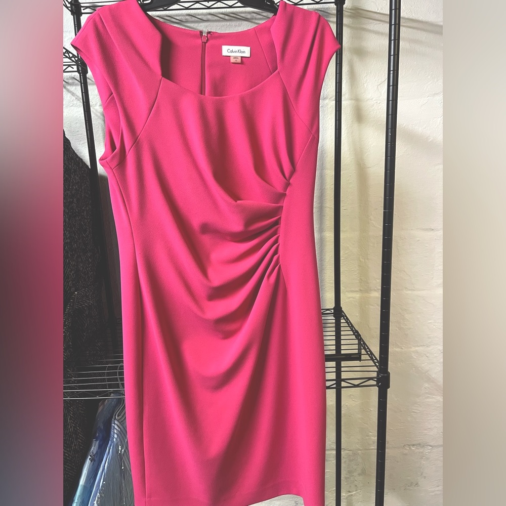 Pink Calvin Klein dress